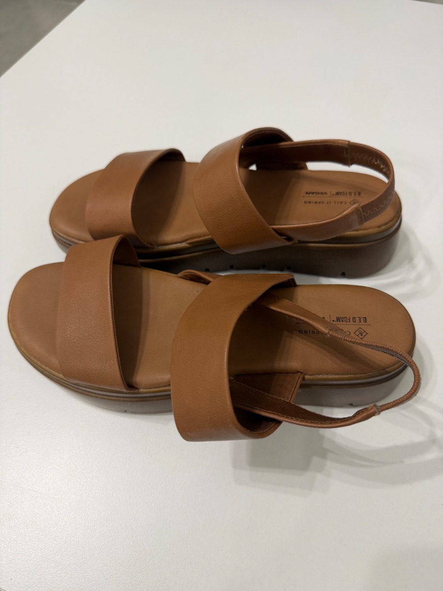 Call It Spring Tan Sandals - Size UK 7/Euro 40 photo 3