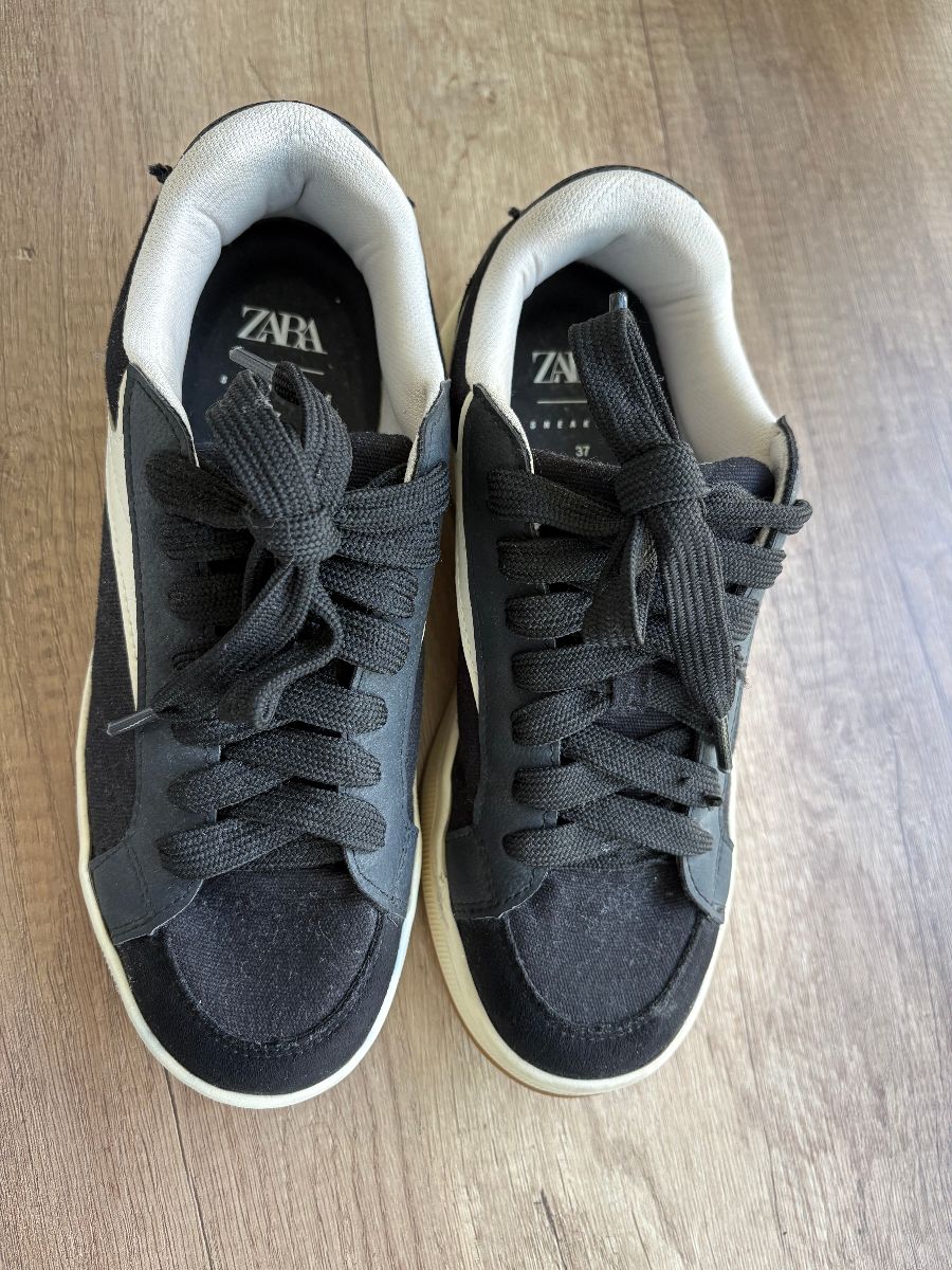 Zara black trainers