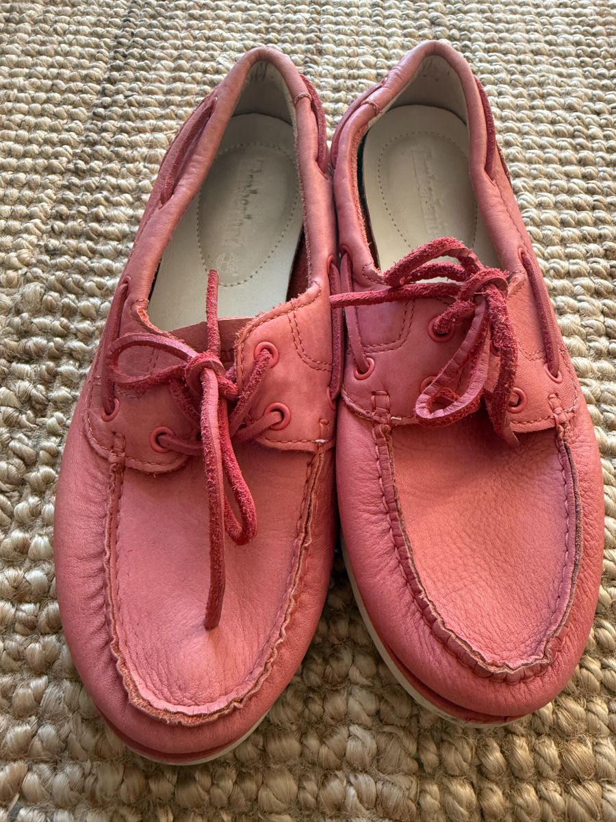 Timberland Pink Soft Leather Loafer UK5/6