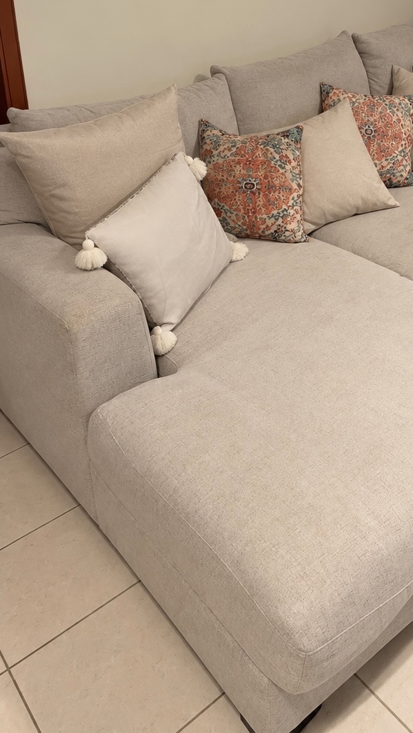 Pan Home Beig L-shape sofa