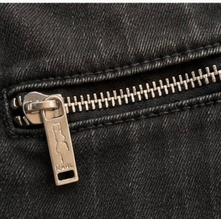 Karl Lagerfeld Karl Lagerfield Black pinstripe slim jeans with zip pockets photo 2