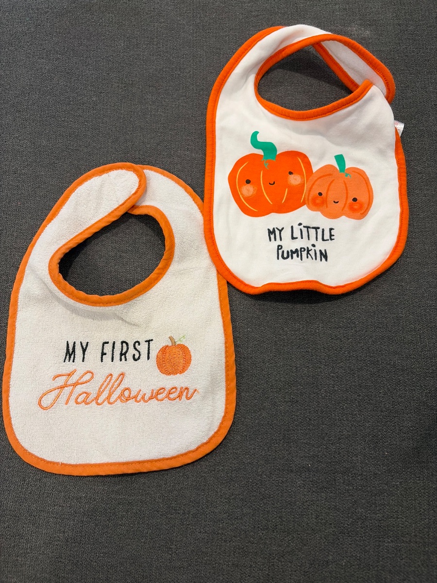2 Pack Seasonal Halloween Bib