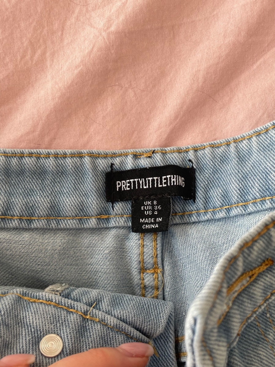 Pretty Little Thing PLT denim mini shorts photo 3