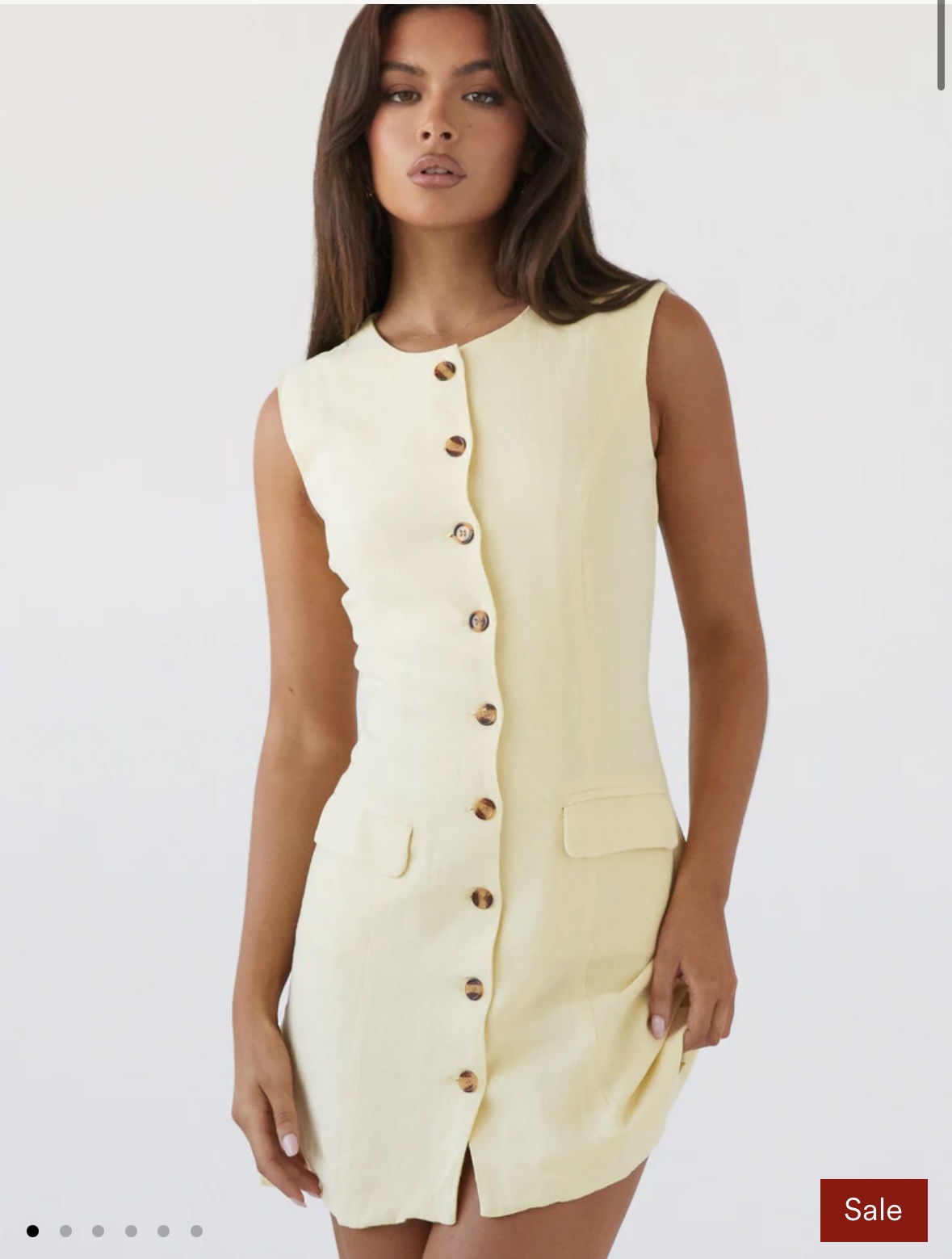 Yellow peppermayo mini dress