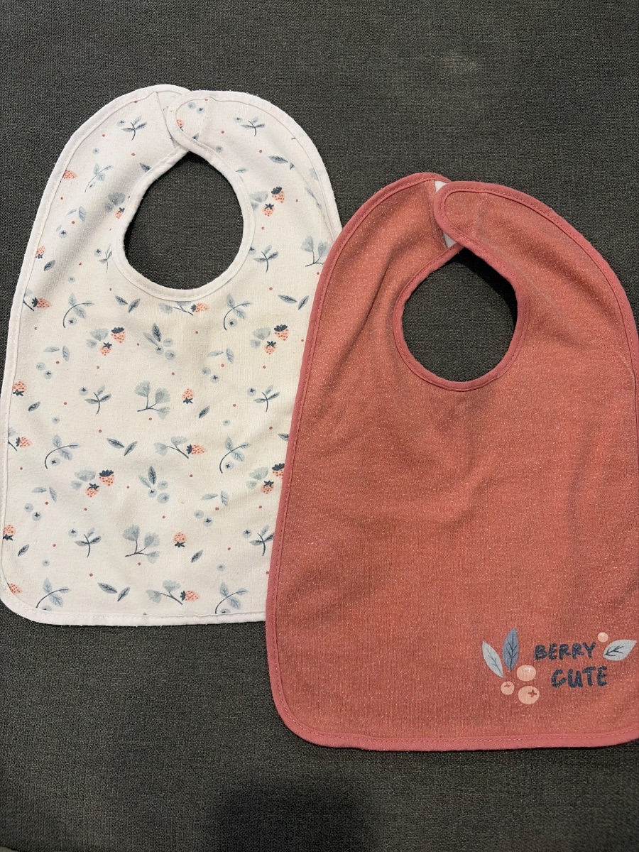 2 Pack Square Girls Bib