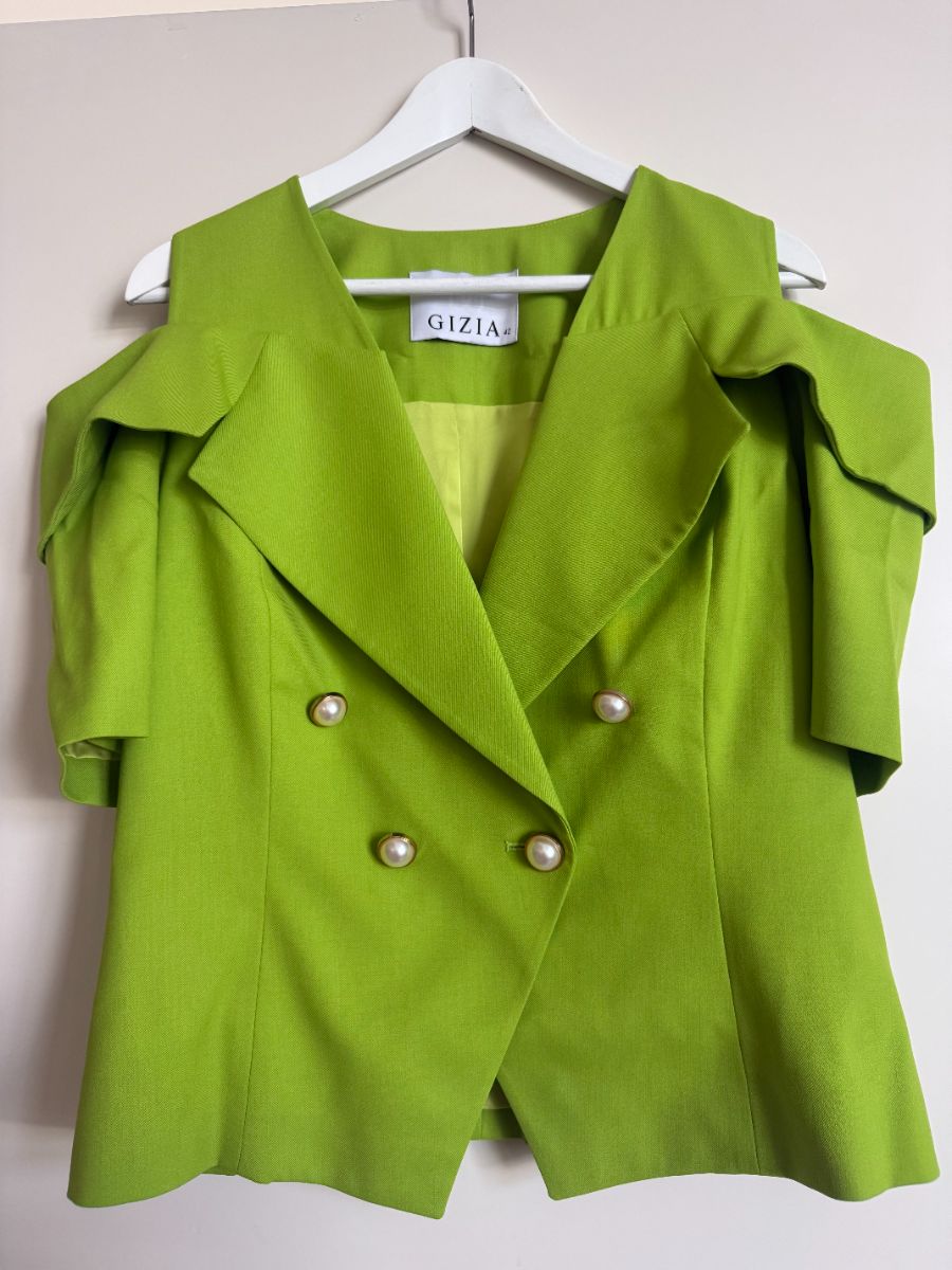 Gizia Lime Green Fitted Jacket UK14 / EUR42