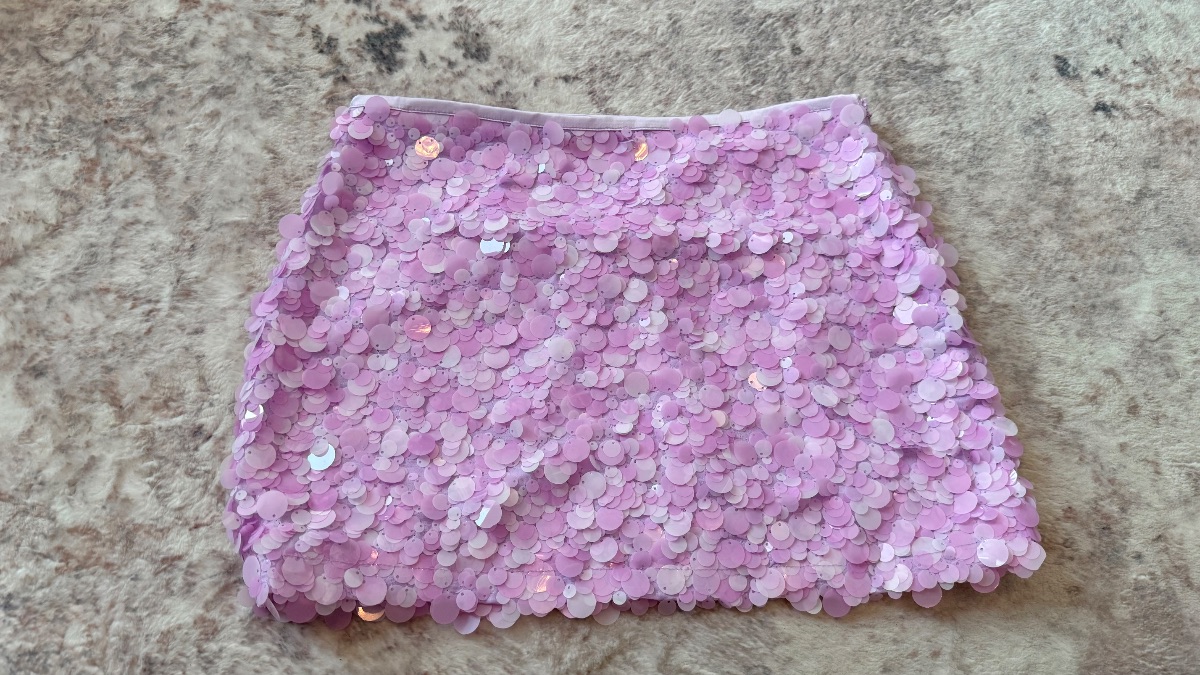 Zara Pink Sequins Skirt