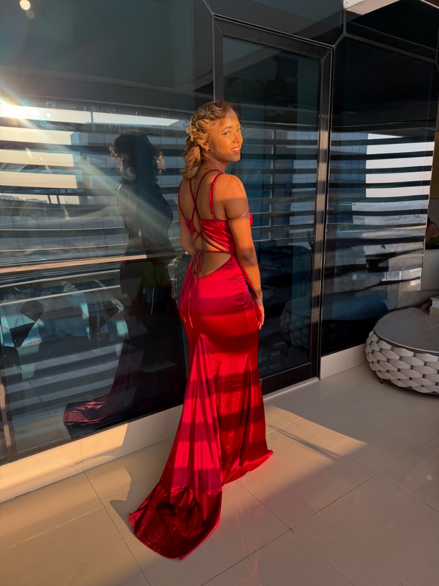 Shein Red elegant bodycon dress photo 2