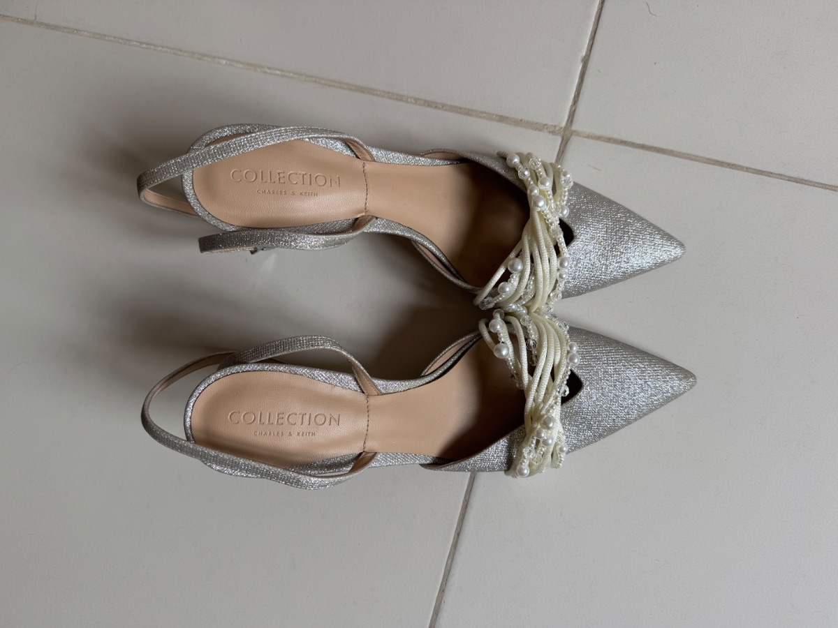 Charles & Keith Collection Silver Heels