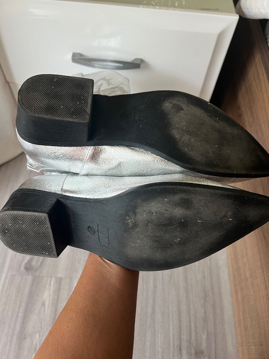 Shein Silver cowboy boots size 41 photo 2