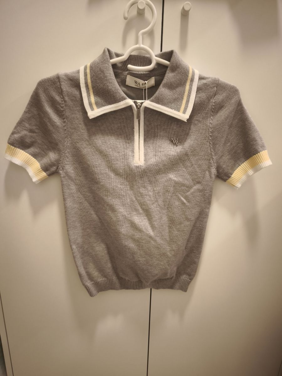 Waya Knit Polo Top