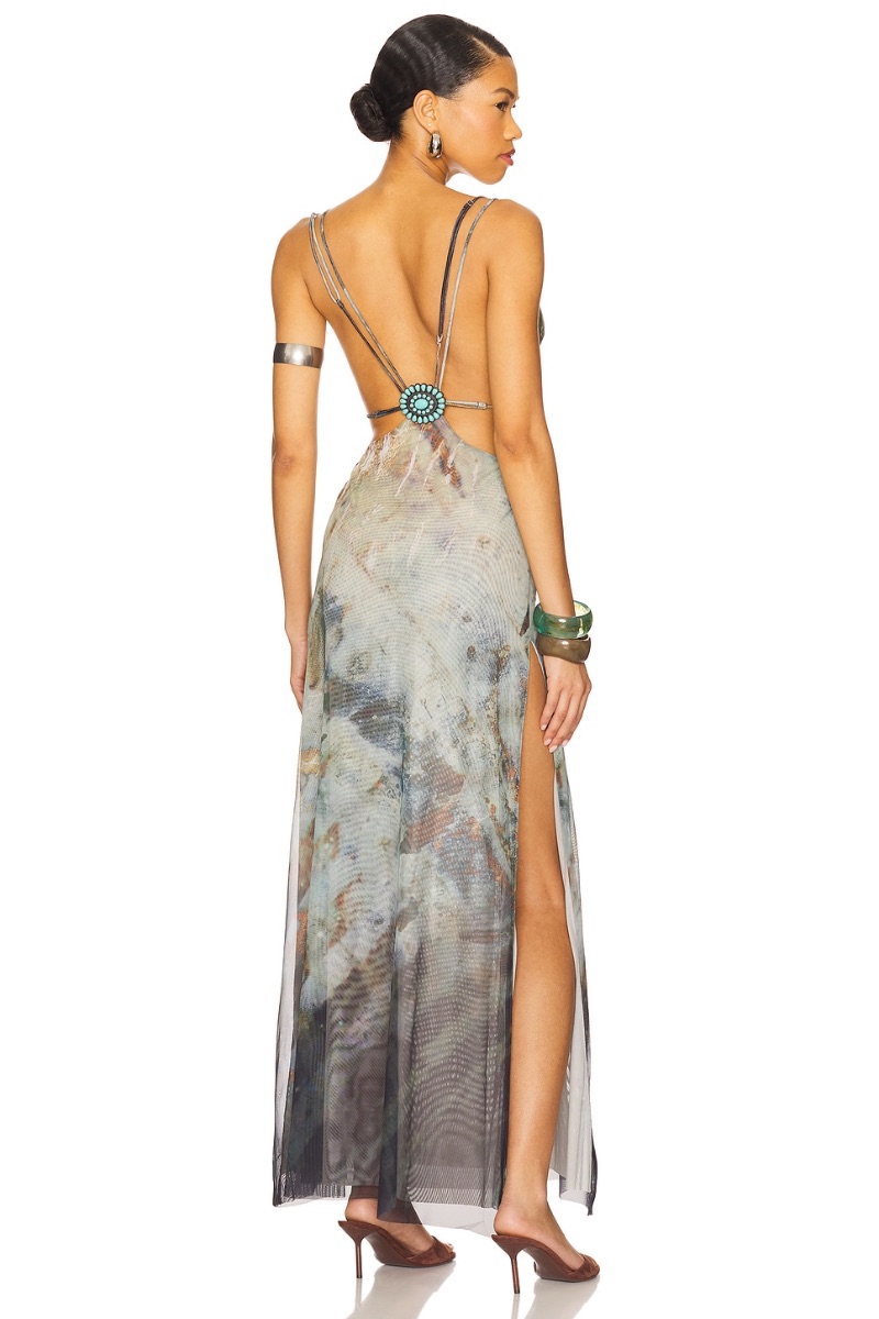 JADED LONDON Strappy Maxi Dress in Multi photo 2
