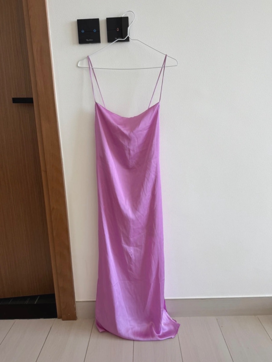 Pull&Bear Pull & Bear Lilac Midi Slip Dress
