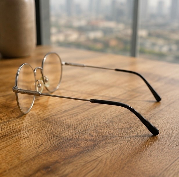 Bvlgari Round Metal Prescription Glasses with Case photo 3
