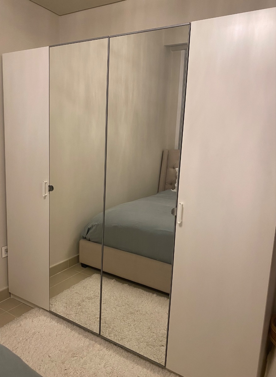 2 Modern four-Door Wardrobe with Mirrors photo 3