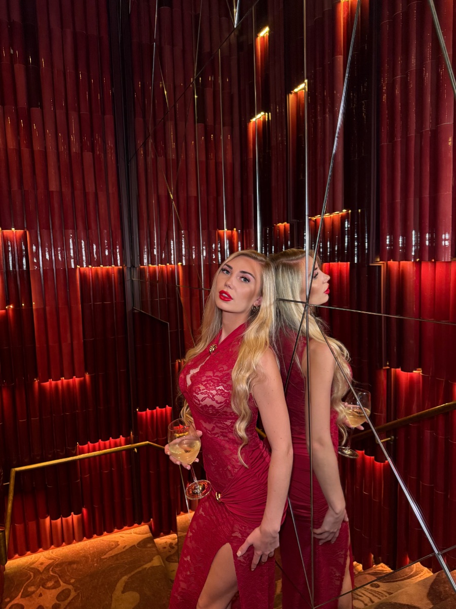 Shein Red lace dress photo 2