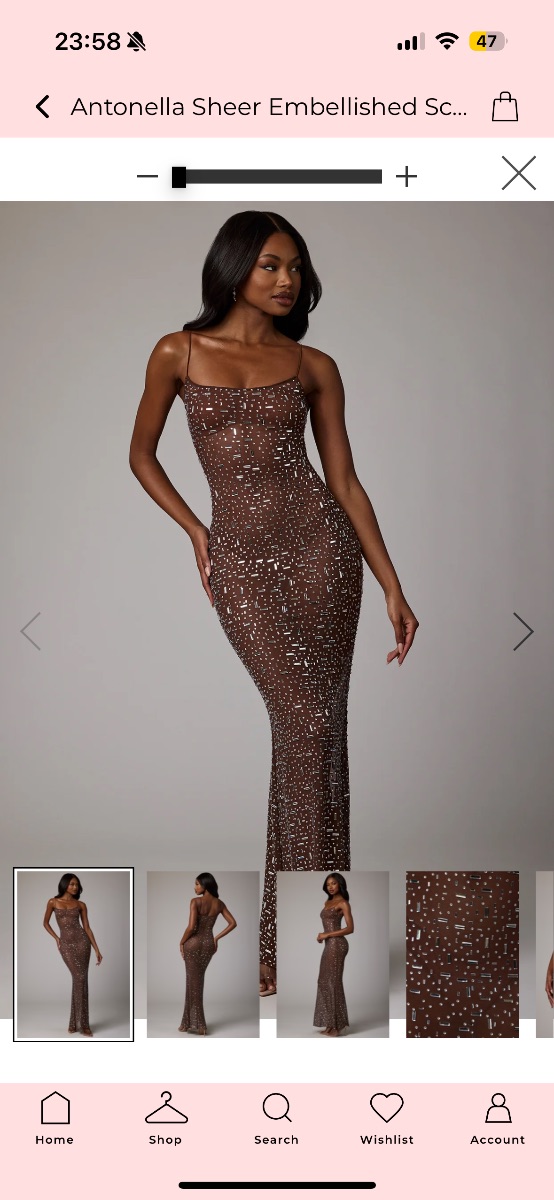 Oh Polly ASOS mesh sequin maxi dress