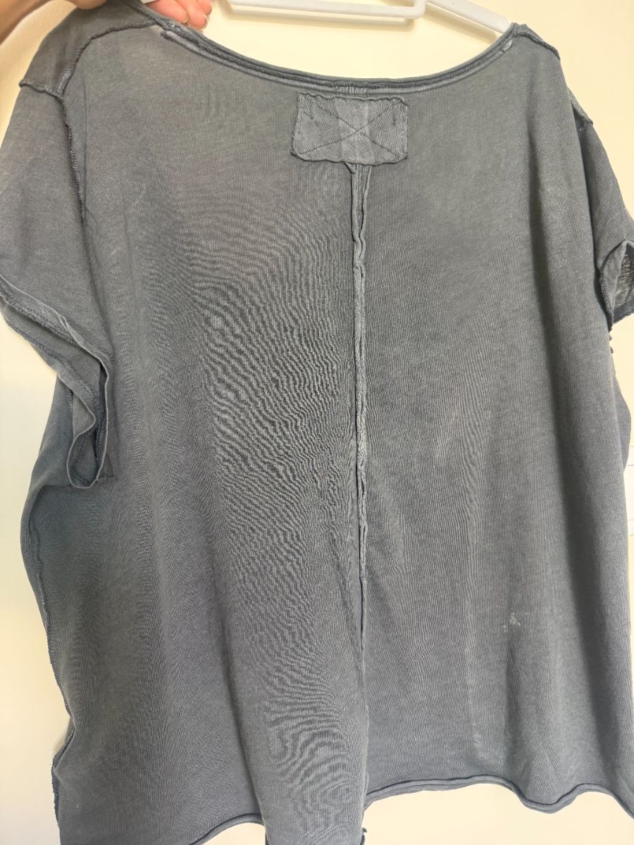 We The Free Oversized Grey Tshirt Medium photo 2