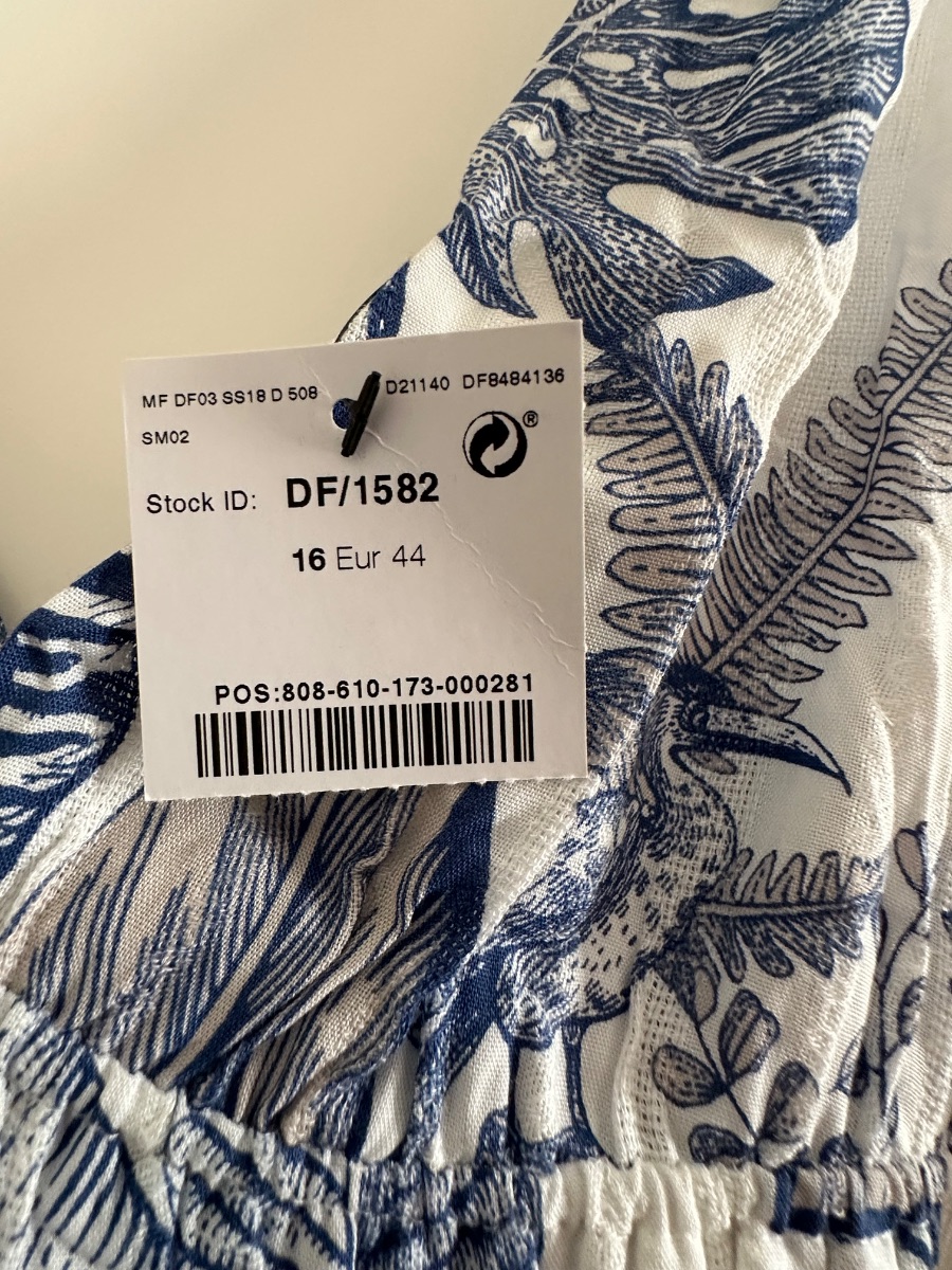 Next Blue and while animal print nightdress photo 3