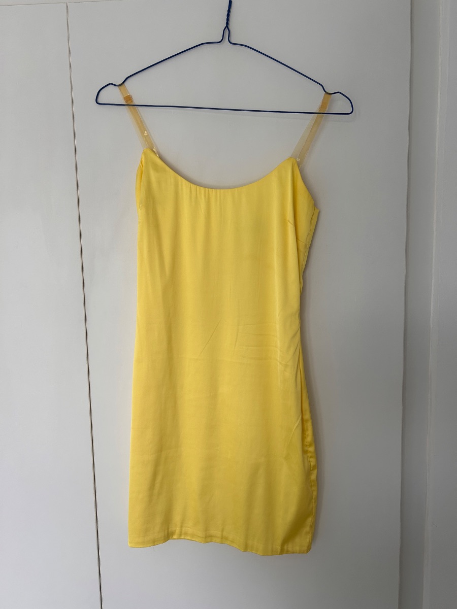 Oh Polly Yellow Dress Size 8