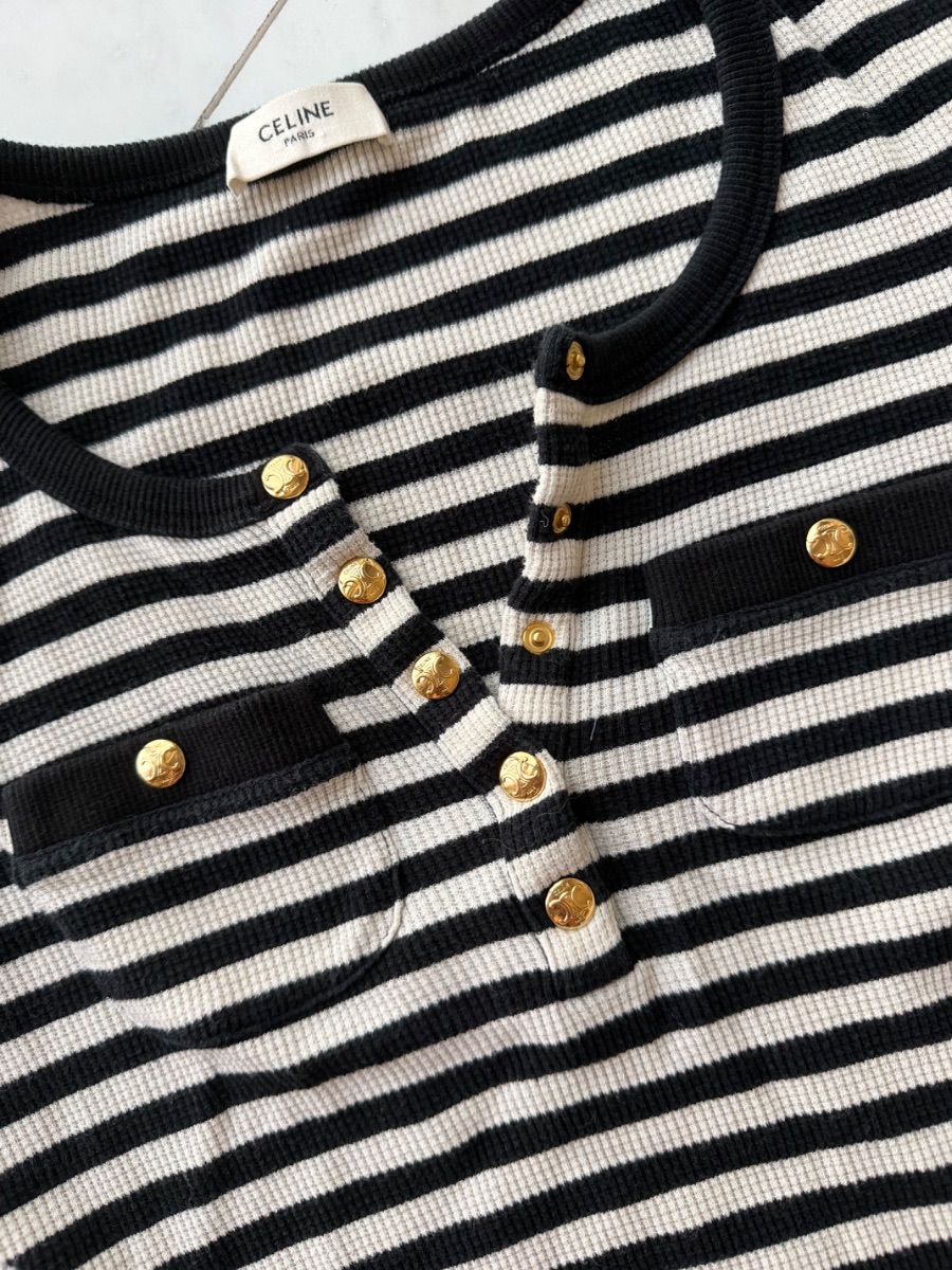 Celine off white and black t shirt photo 2