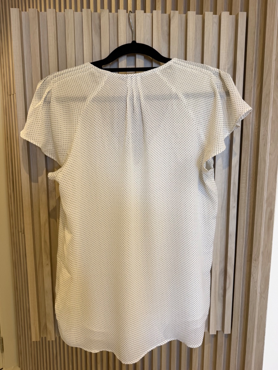 H&M polka dot white blouse photo 2