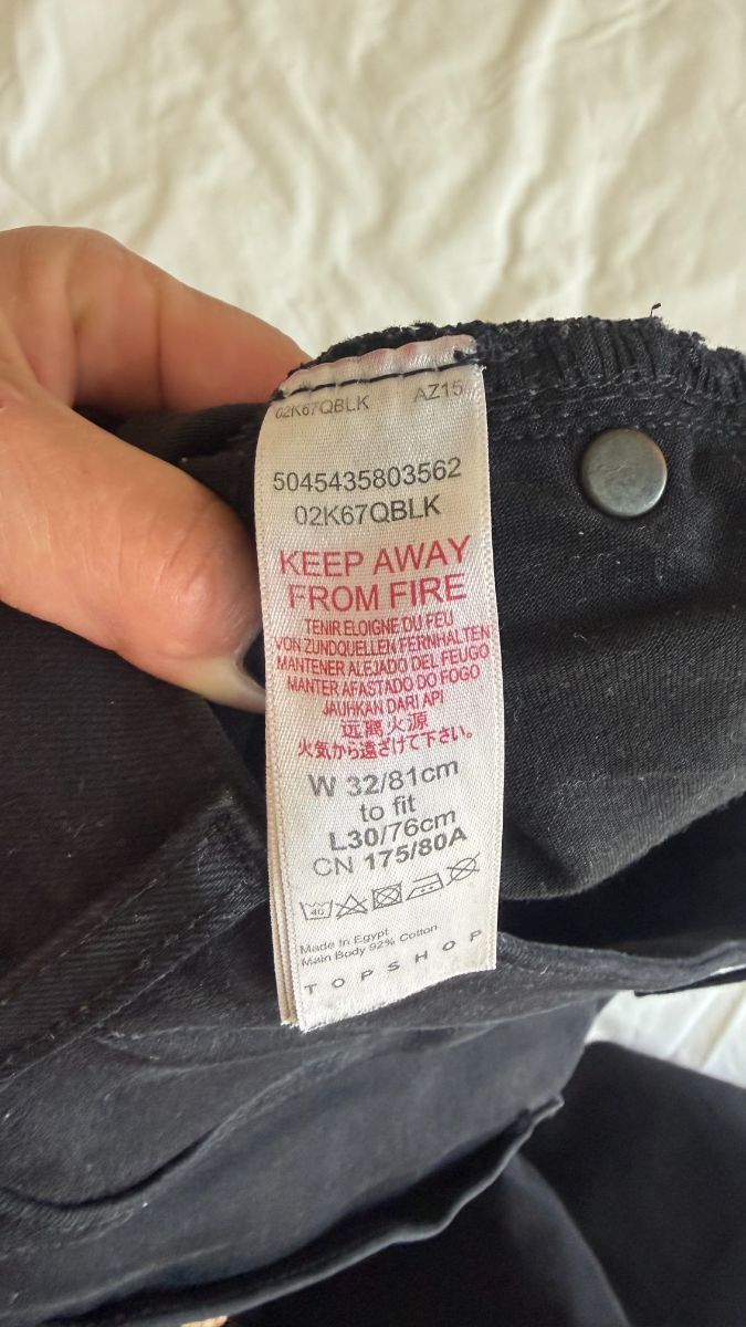 TopShop Black Jeans W32 L30 photo 3