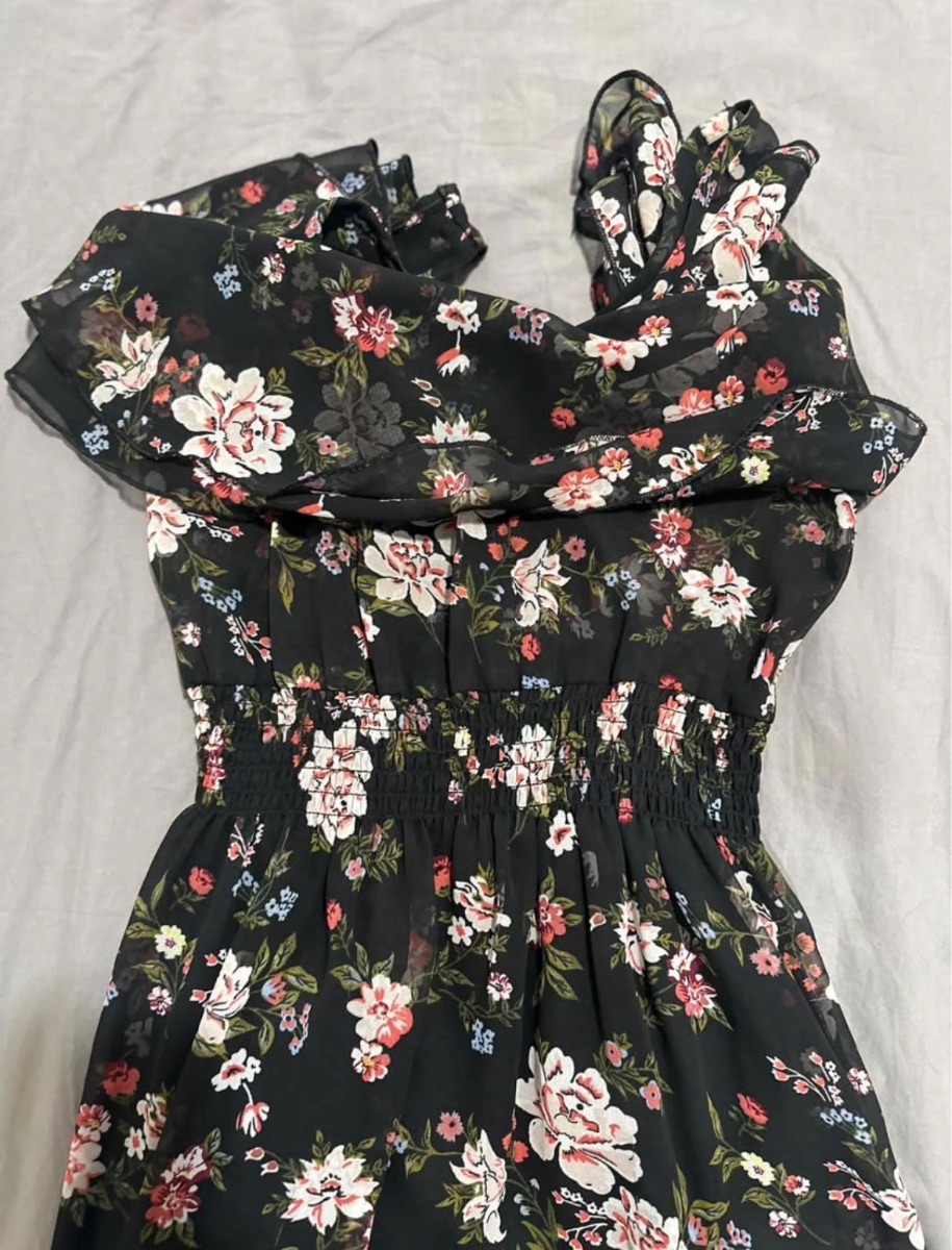 Bershka Long Floral Dress photo 3