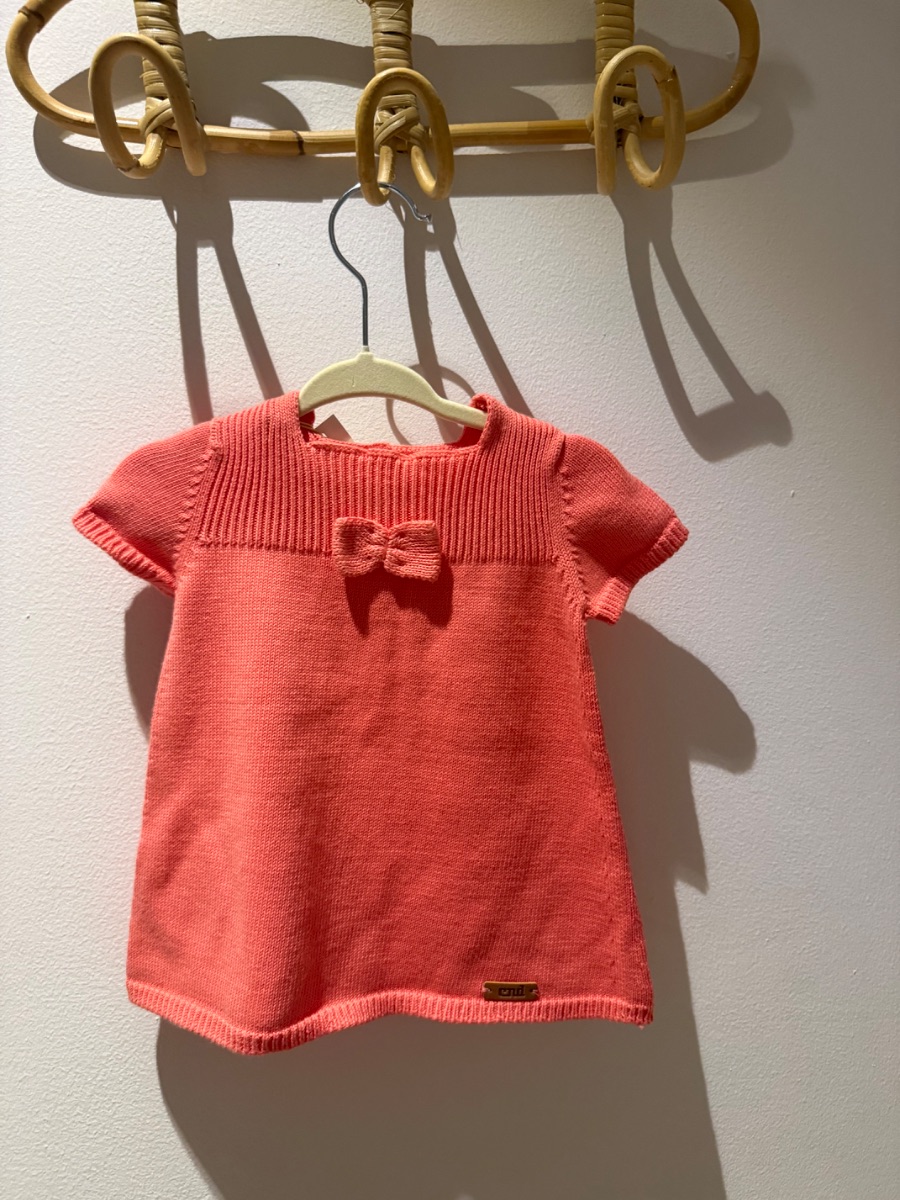 Condor Coral Cotton dress 3-6M