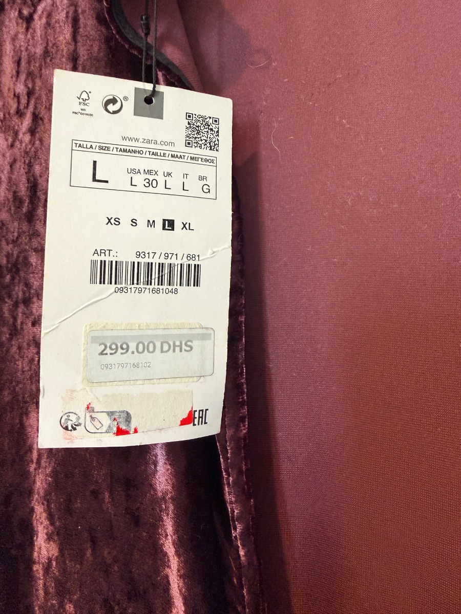 Zara Velvet dress photo 2