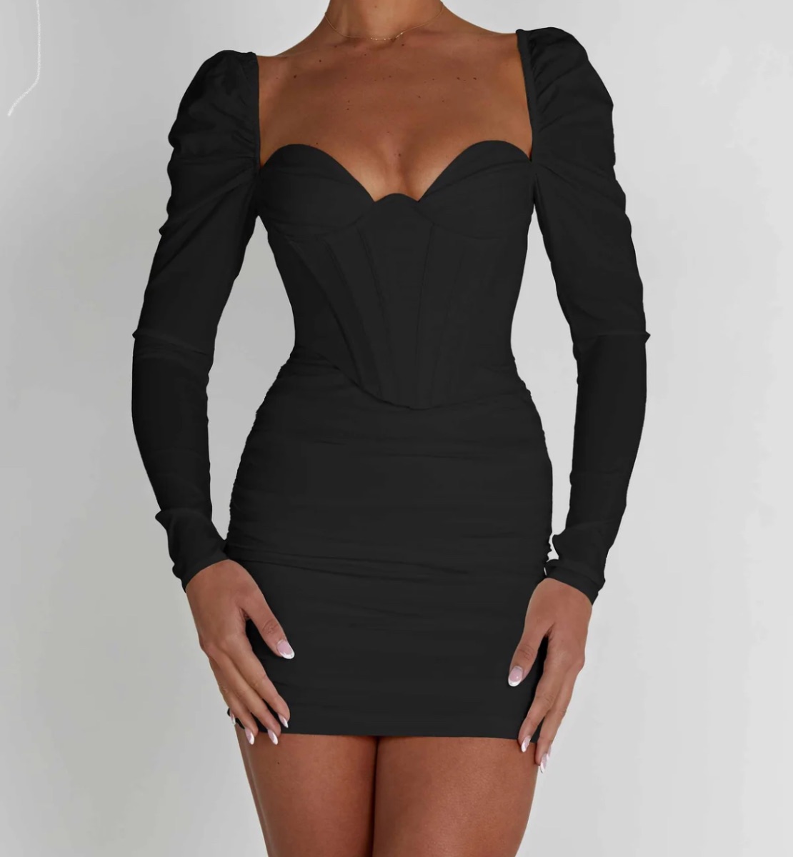 Babyboo BABY BOO Black Corset Mini Dress
