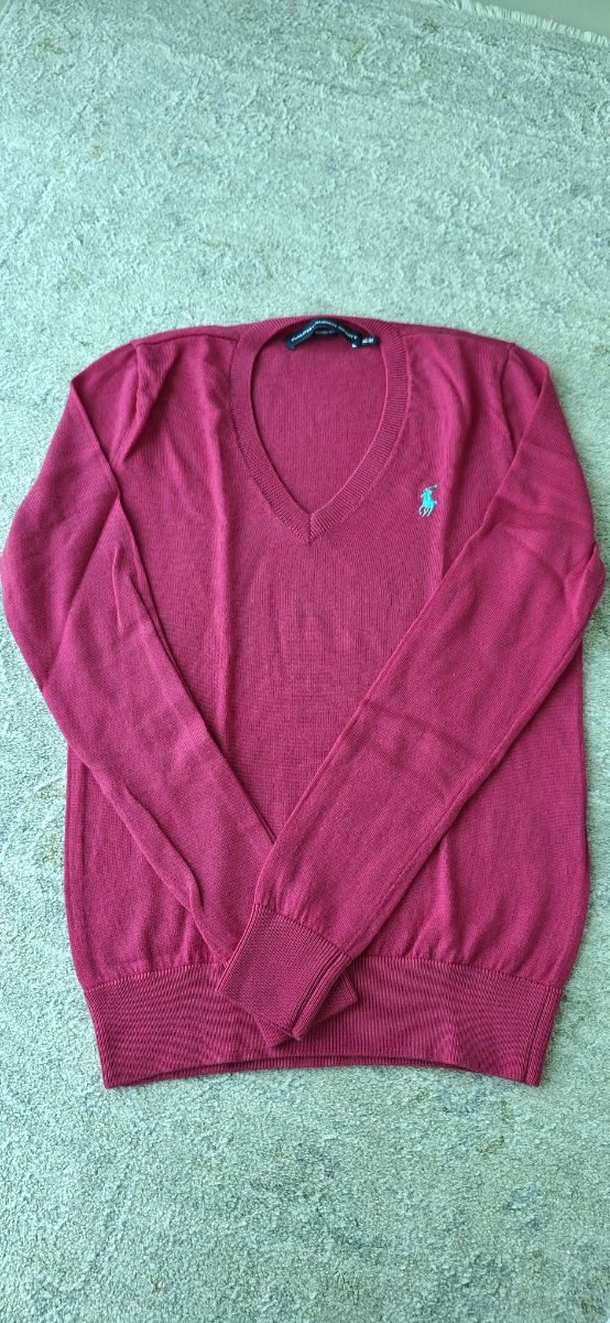 Ralph Lauren VNeck Merino wool jumper size M