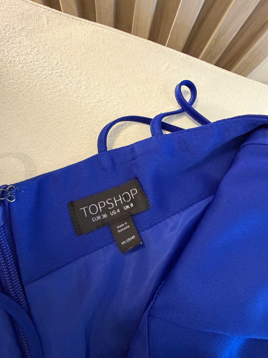 Navy blue Topshop playsuit