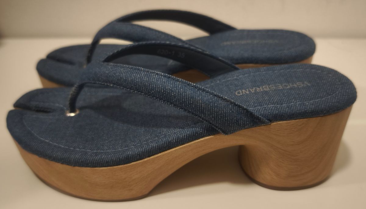 Vshoesbrand Denim Platform Sandals photo 2