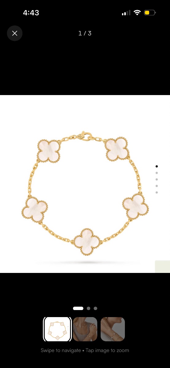 Beautiful VCA mother of pearl bracelet