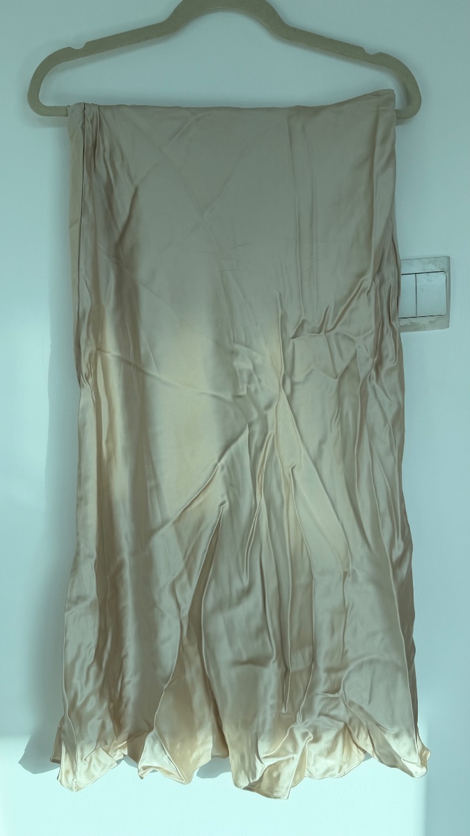 Satin skirt Massimo Dutti