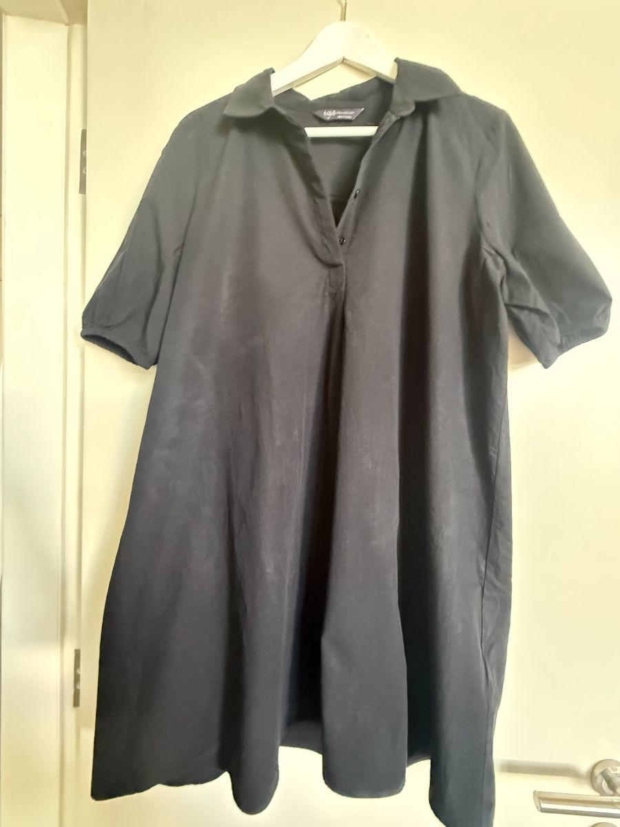 Marks & Spencer M&S Black Shirt Dress UK14 photo 2