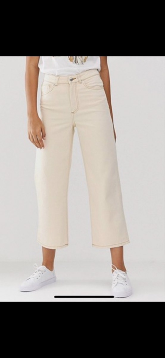 Monki Jeans in Beige off white photo 2