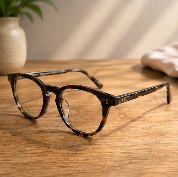 Oliver Peoples Classic tortoiseshell clear lens eyeglasses