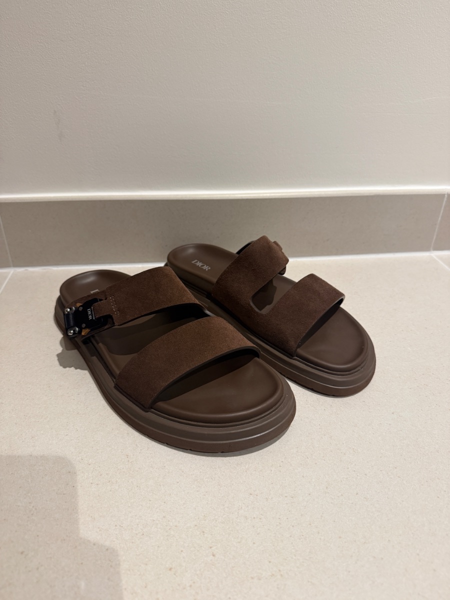 Dior Men’s Sandals Brown Suede EU43 photo 2