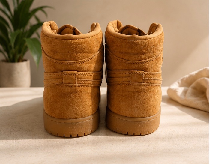 Air Jordan 1 Retro High OG Wheat Sneakers photo 3