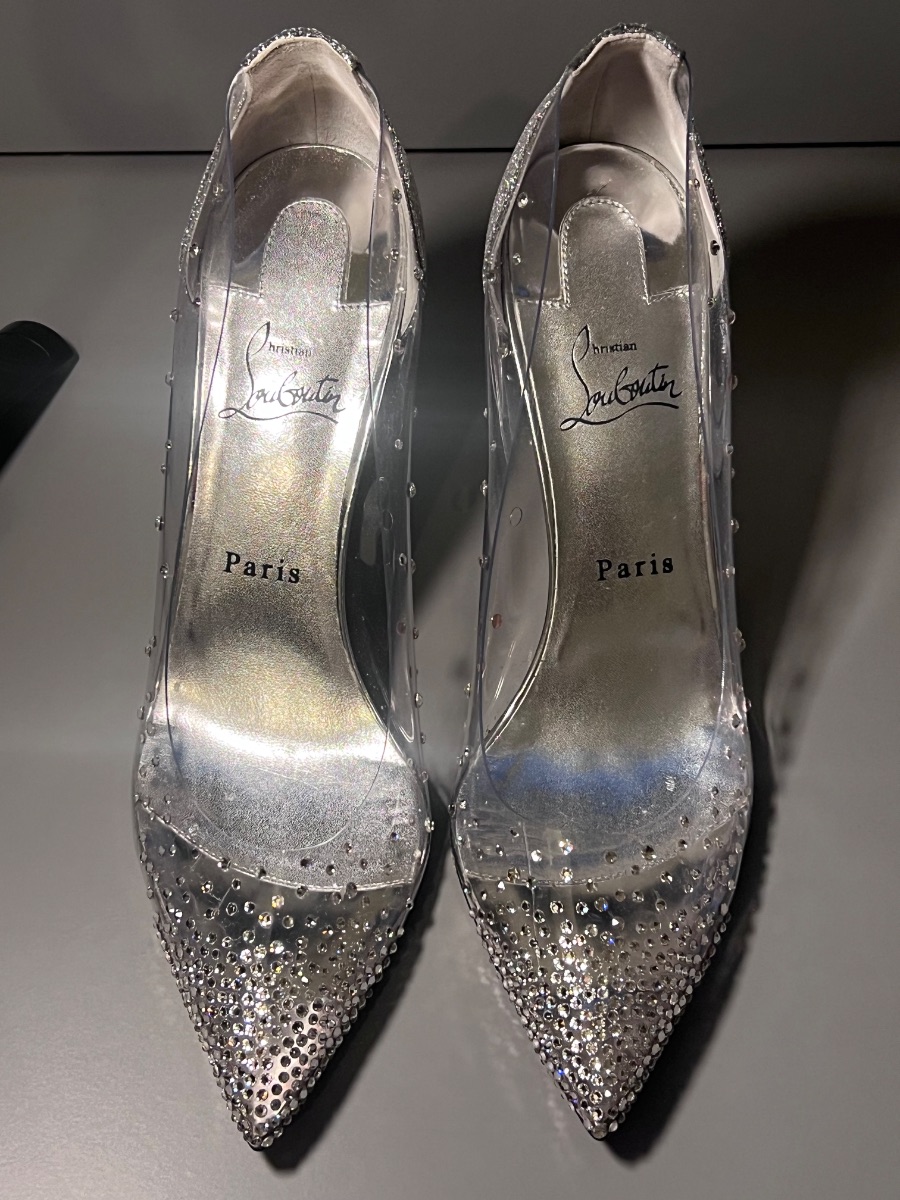 Christian Louboutin Louboutins Cinderella silver 39