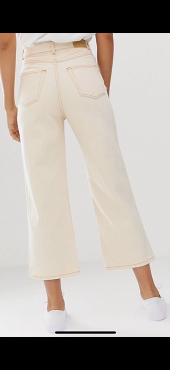 Monki Jeans in Beige off white photo 3
