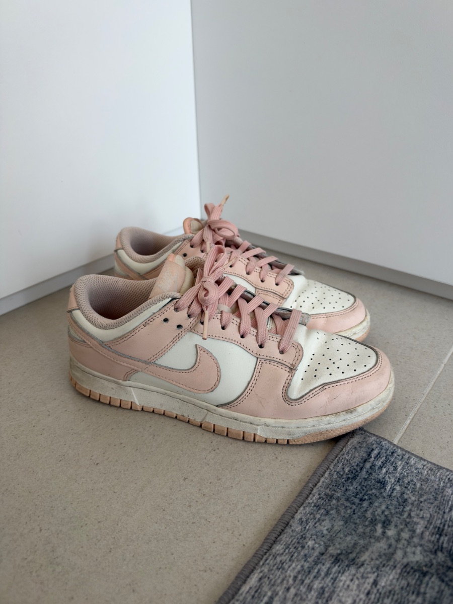 Nike Dunk Low Pearl Pastel Pink White - Size UK4.5 photo 2
