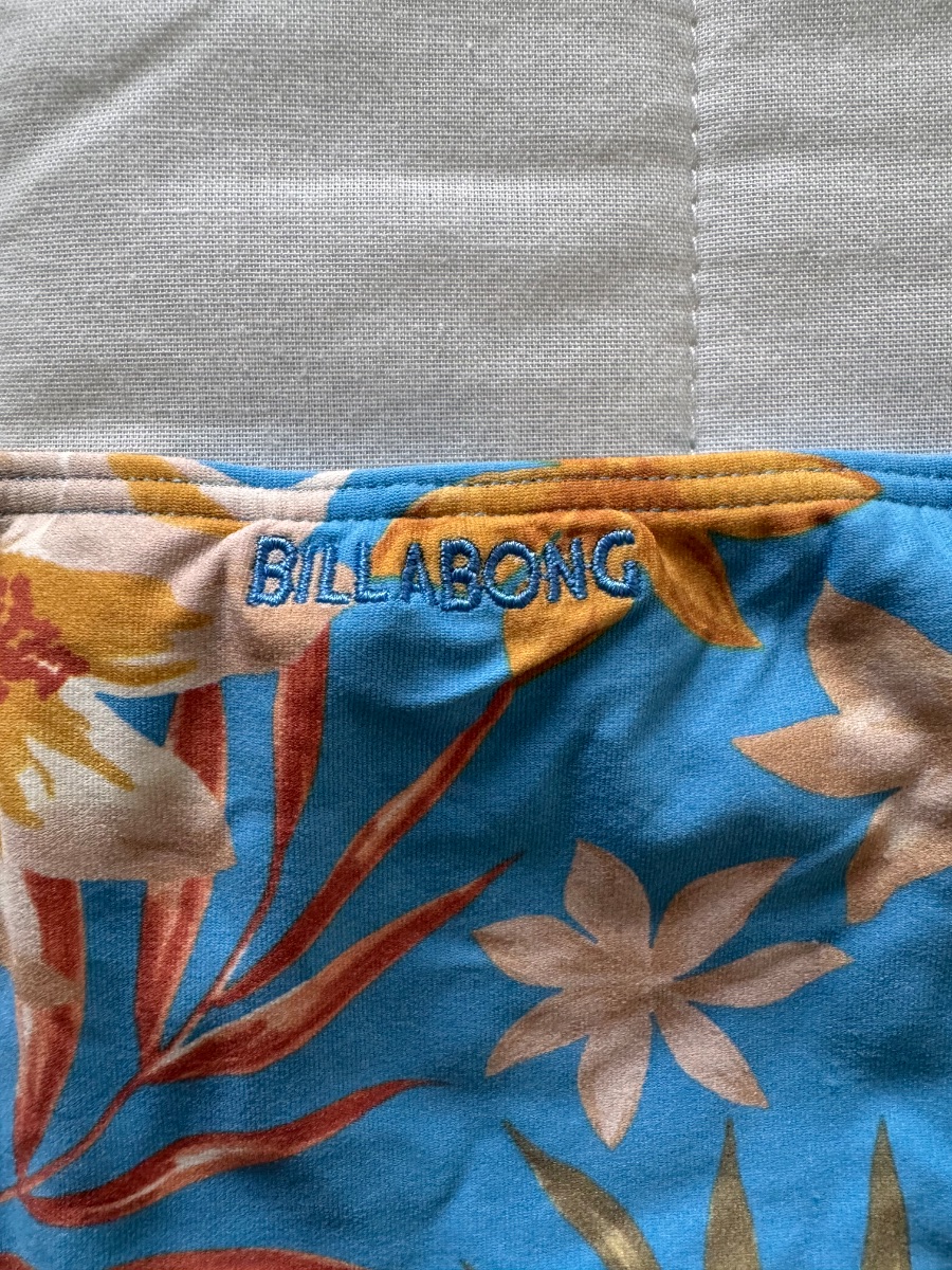 Billabong blue floral two-piece bikini set photo 3
