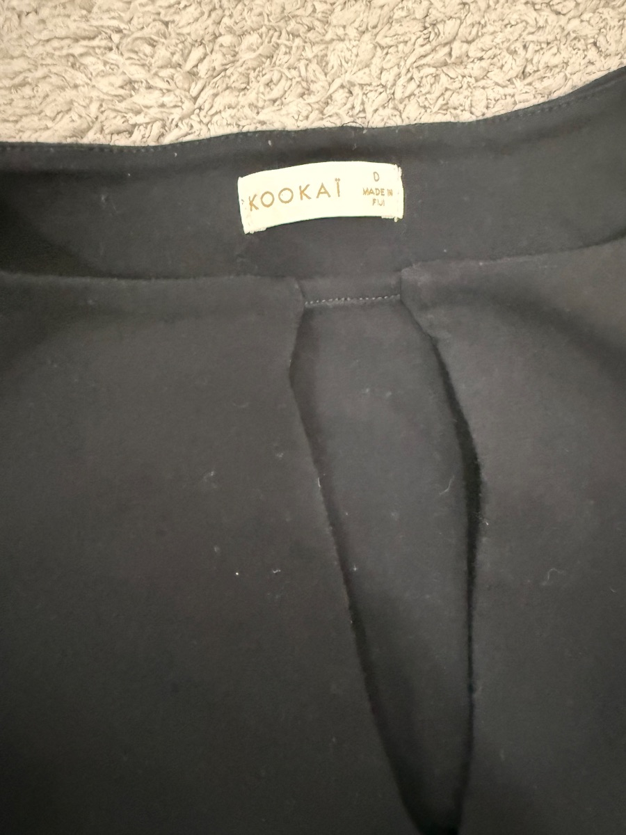 Kookai long sleeve top s-m size 0 photo 3