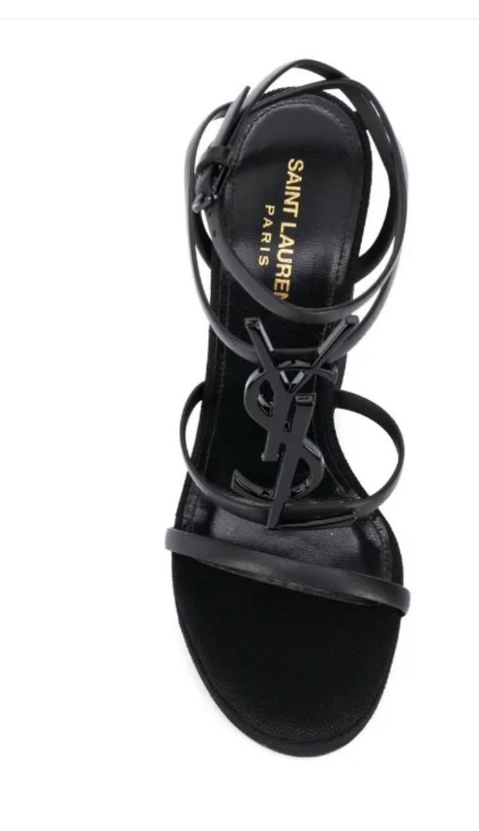 YSL UK 4/EU 37 black wedges photo 2