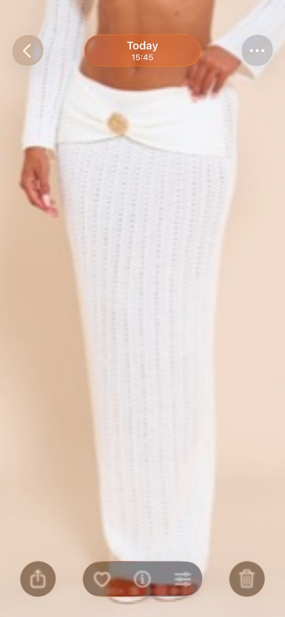 Pretty Little Thing Knitted maxi skirt