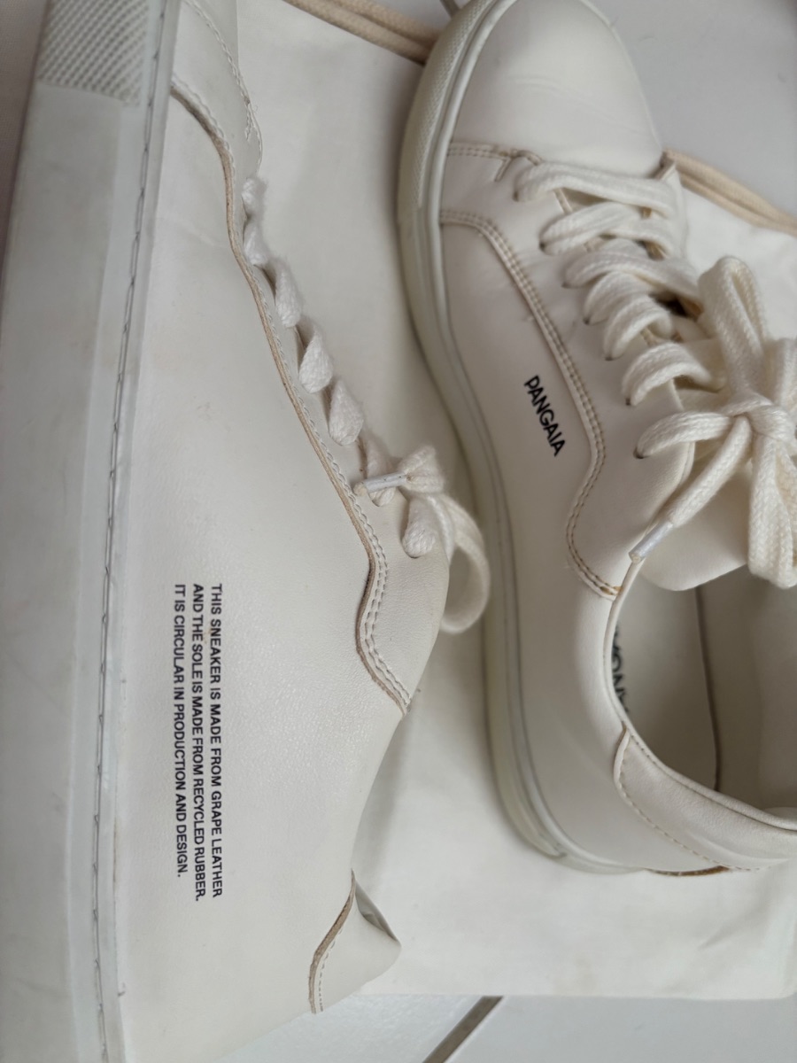 Pangaia White womens sneakers photo 2