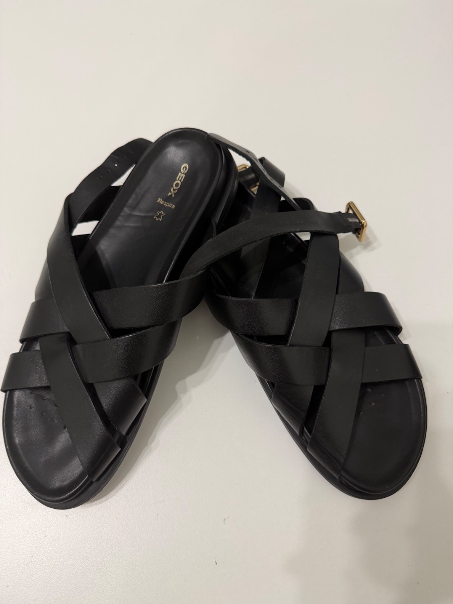 Geox Respira Black Sandals - Size 40 photo 2